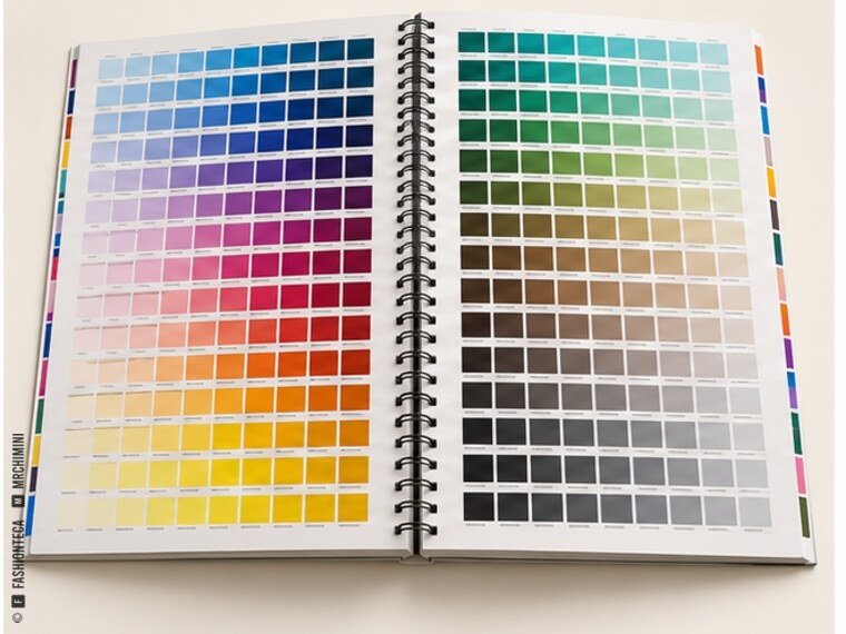 Carta encuadernada de colores de proceso del tipo utilizado por FOCOLTONE