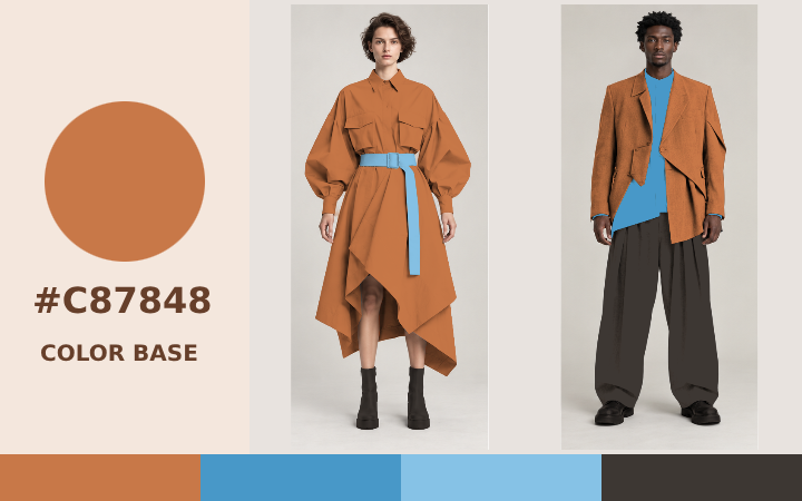 Herramienta visual para combinar un color con diferentes armonías cromáticas
