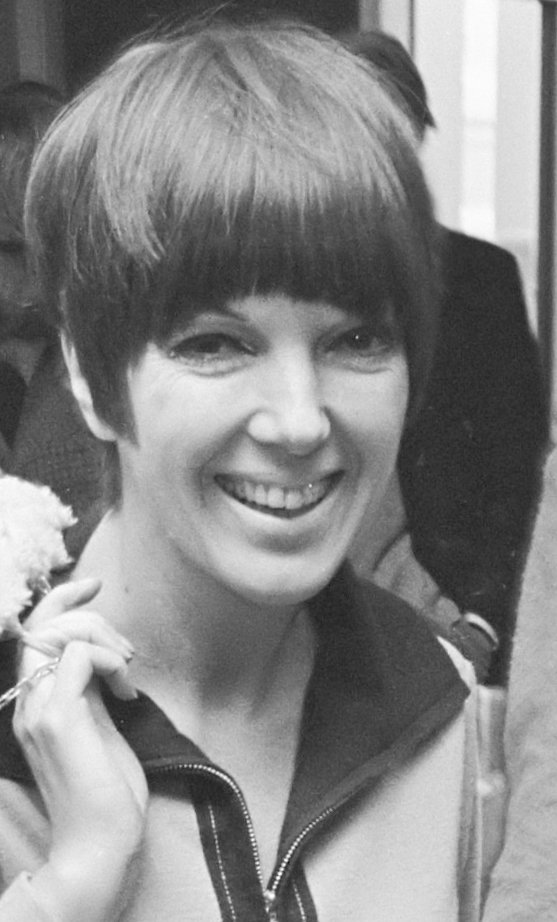 Retrato fotográfico de Mary Quant en 1966.