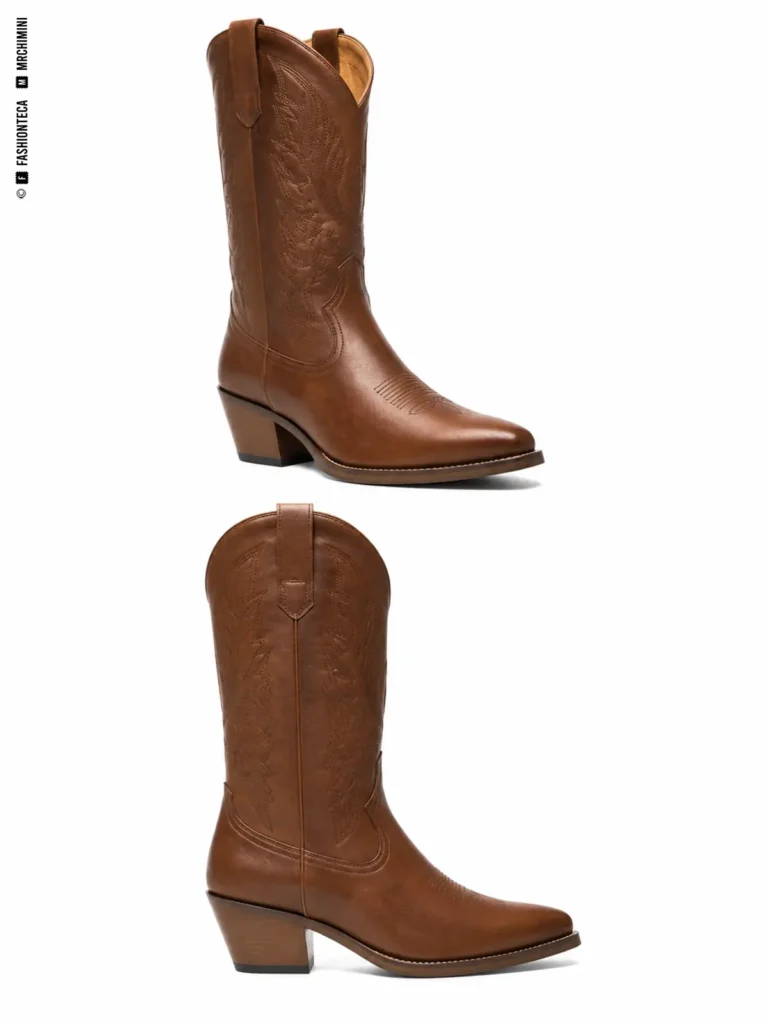 BOTA COWBOY: dos vistas de catálogo sobre fondo blanco para reconocer su silueta y construcción.