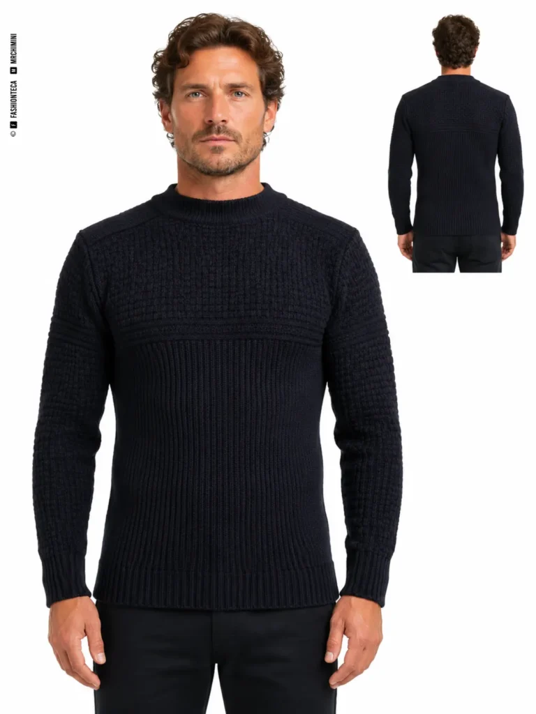 jersey guernsey: vista frontal dominante y vista posterior de referencia
