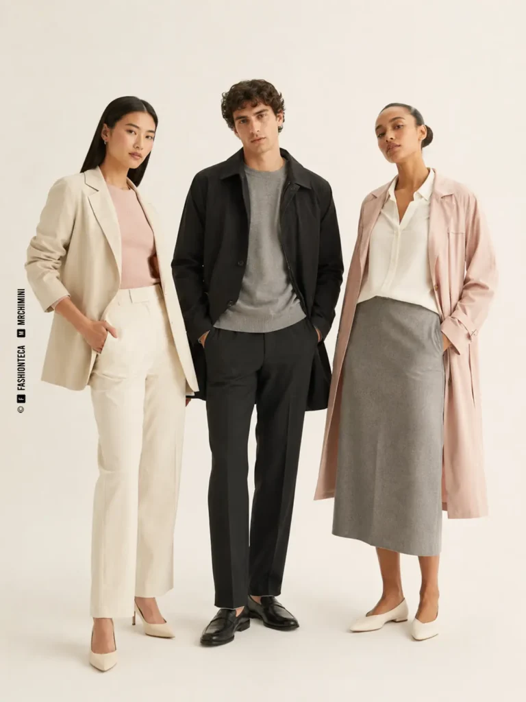 cápsula de moda: imagen editorial didáctica de moda