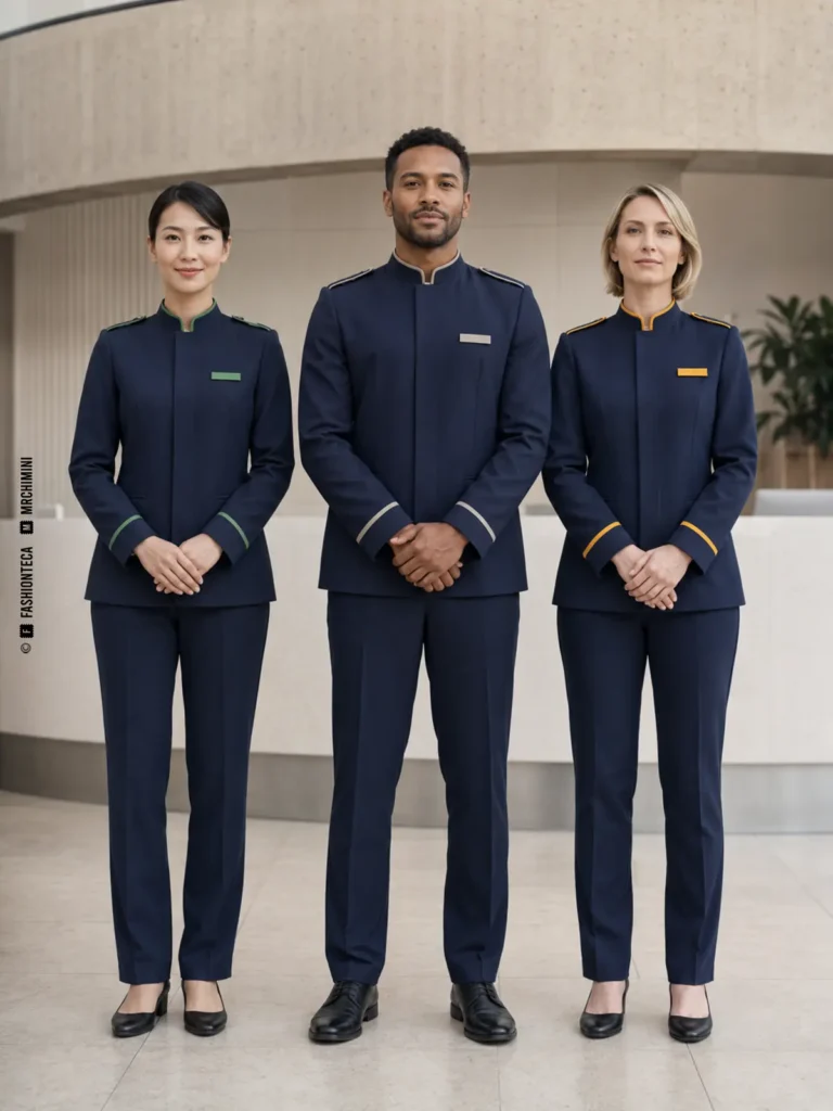 jerarquía y códigos de rango en uniformes: imagen editorial didáctica de moda