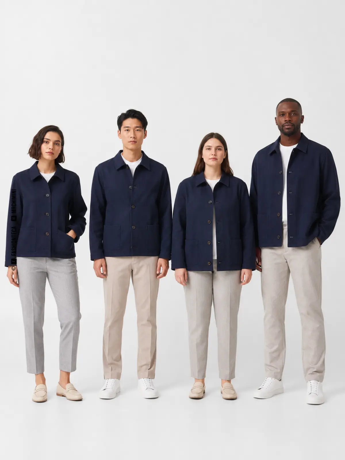 tallaje y ajuste en producción seriada: imagen editorial didáctica de moda