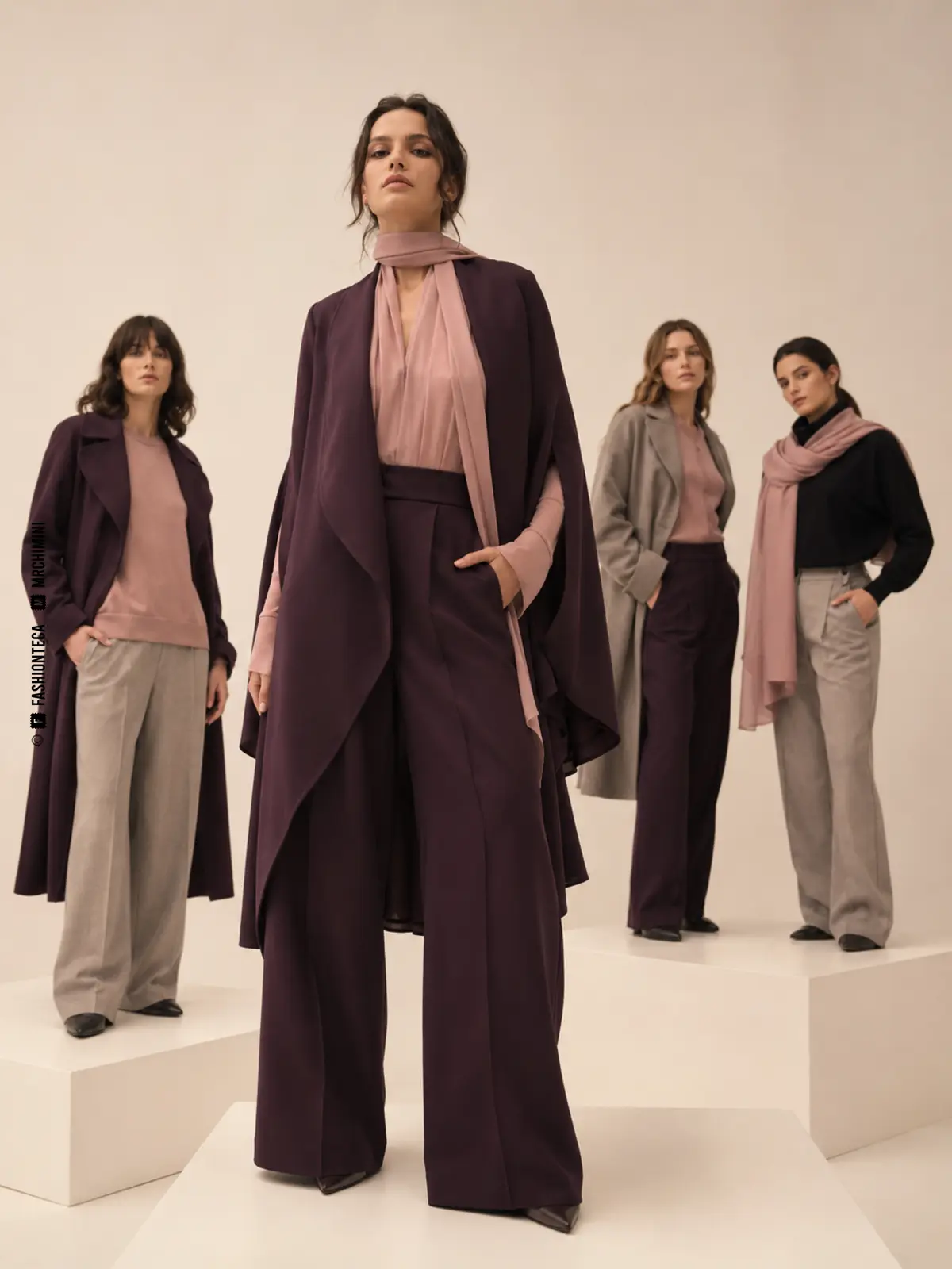 líneas de difusión en moda: imagen editorial didáctica de moda