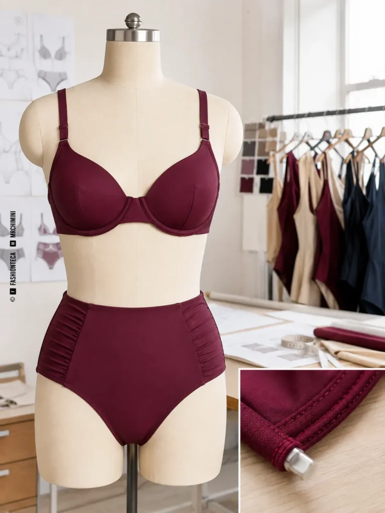 bikini con aros: imagen editorial didáctica de moda