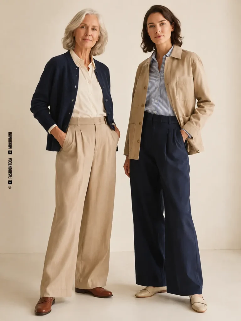 sportswear estadounidense: imagen didáctica editorial con personas y prendas identificables