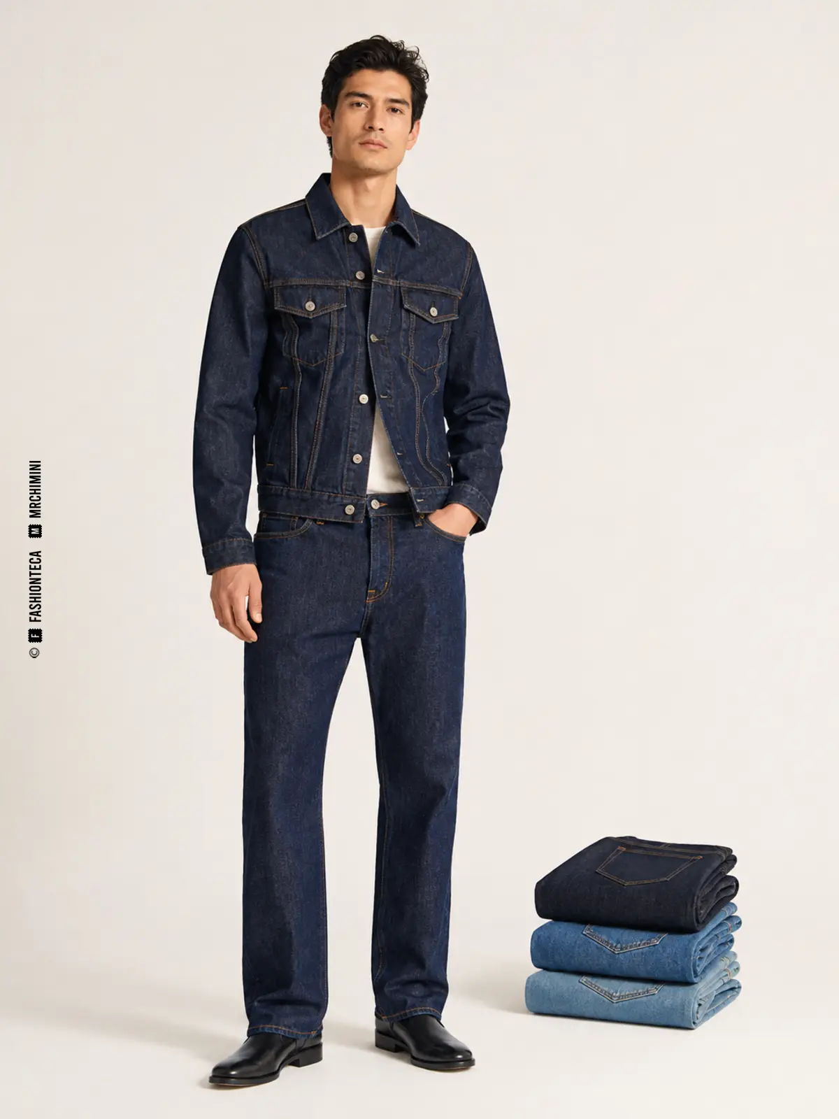 denimwear: imagen didáctica editorial con personas y prendas identificables