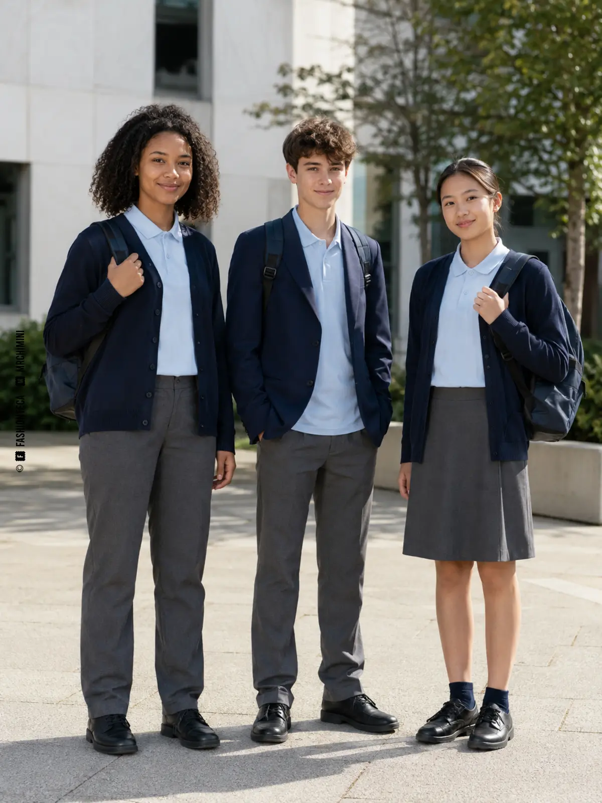 UNIFORME ESCOLAR — FASHIONTECA™ uniforme escolar: imagen editorial didáctica de moda