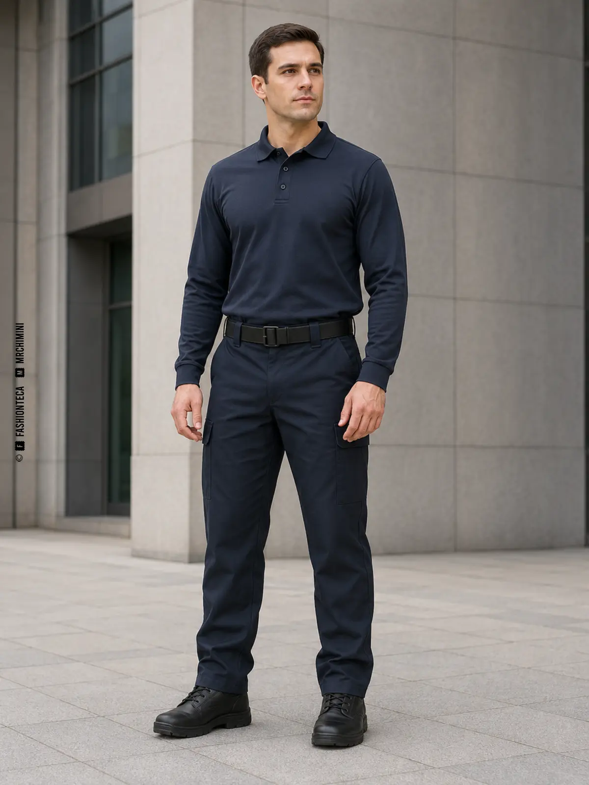 uniforme policial: imagen editorial didáctica de moda