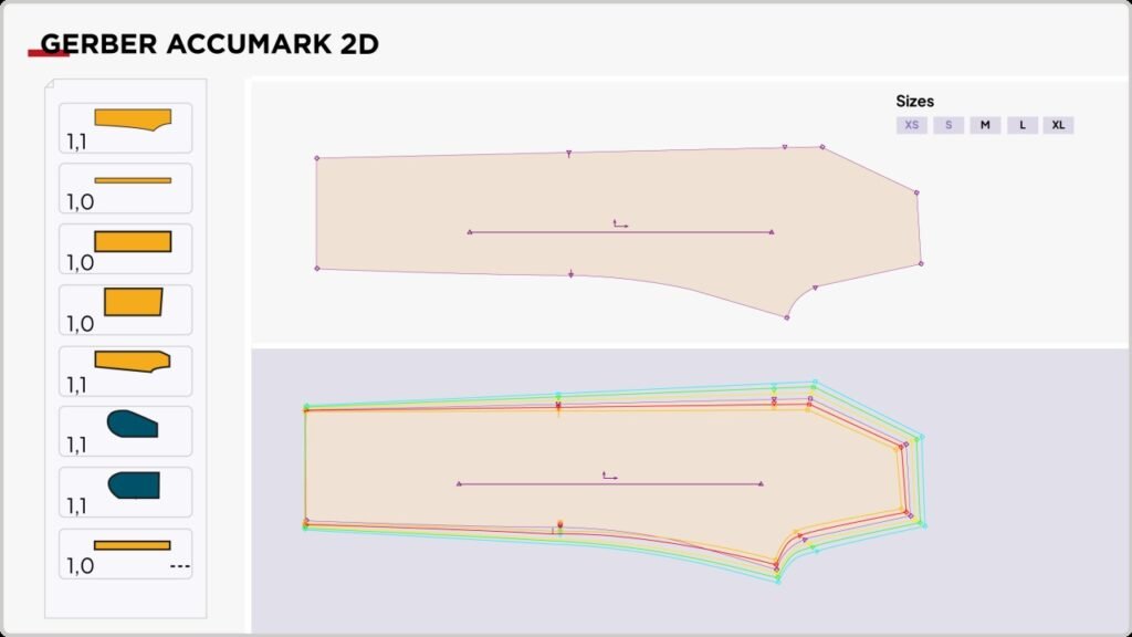 Patronaje 2D en Gerber AccuMark
