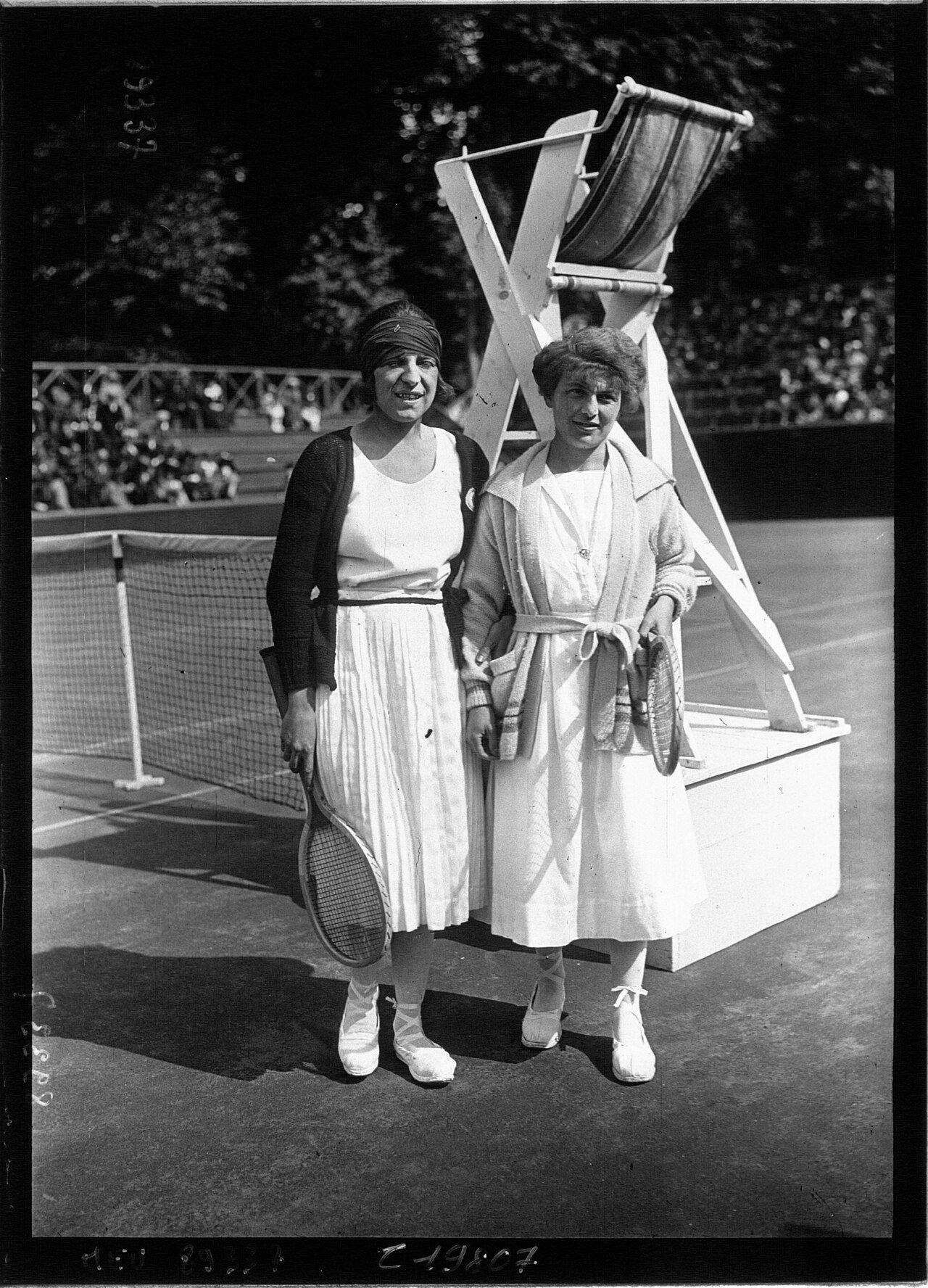 Suzanne Lenglen y Germaine Golding, 1921